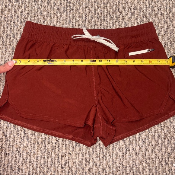 Vuori Women's Brick Red Athletic Shorts - Picture 3 of 8